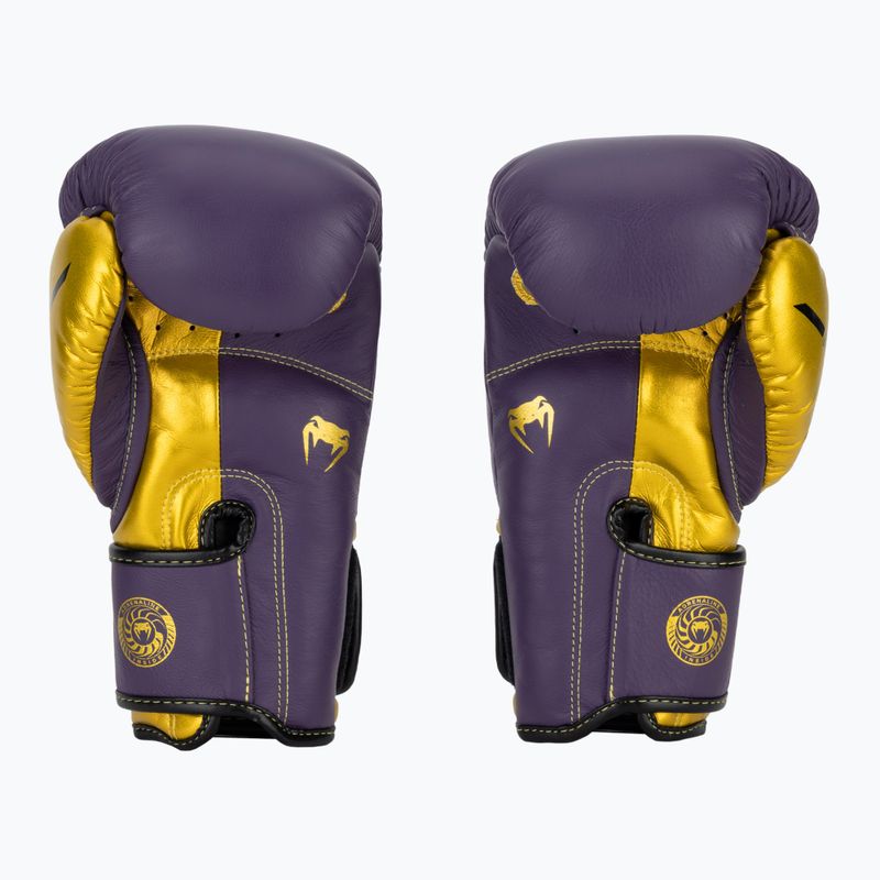 Guantoni da boxe Venum Giant 3.0 viola scuro/oro 3