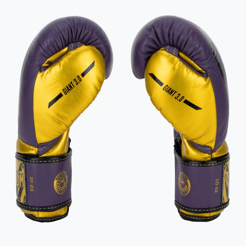 Guantoni da boxe Venum Giant 3.0 viola scuro/oro 4