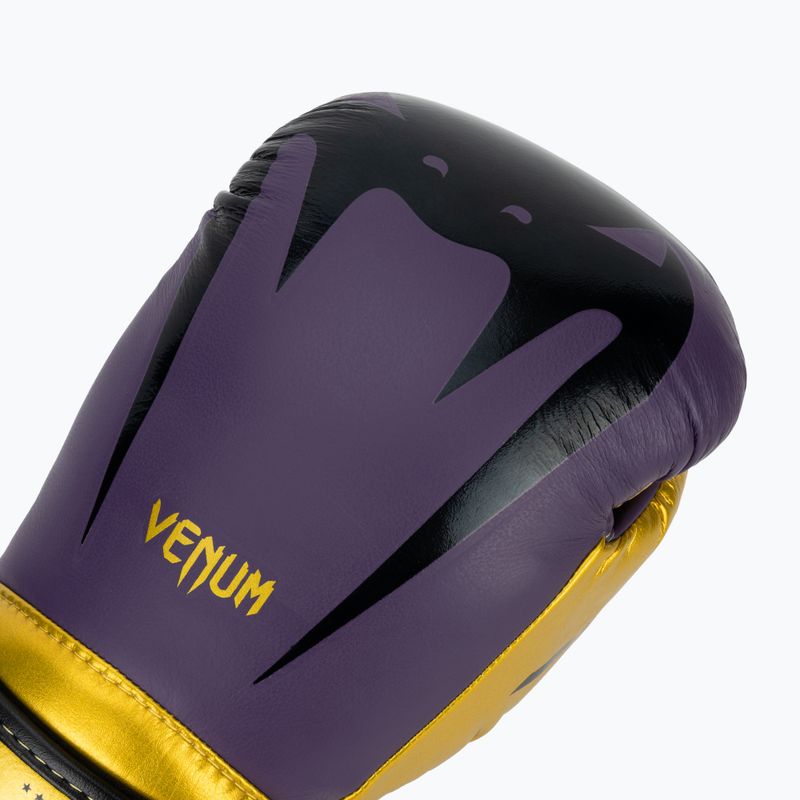 Guantoni da boxe Venum Giant 3.0 viola scuro/oro 5