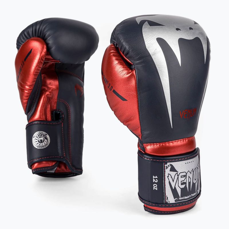 Venum Giant 3.0 guantoni da boxe blu navy/rosso 2