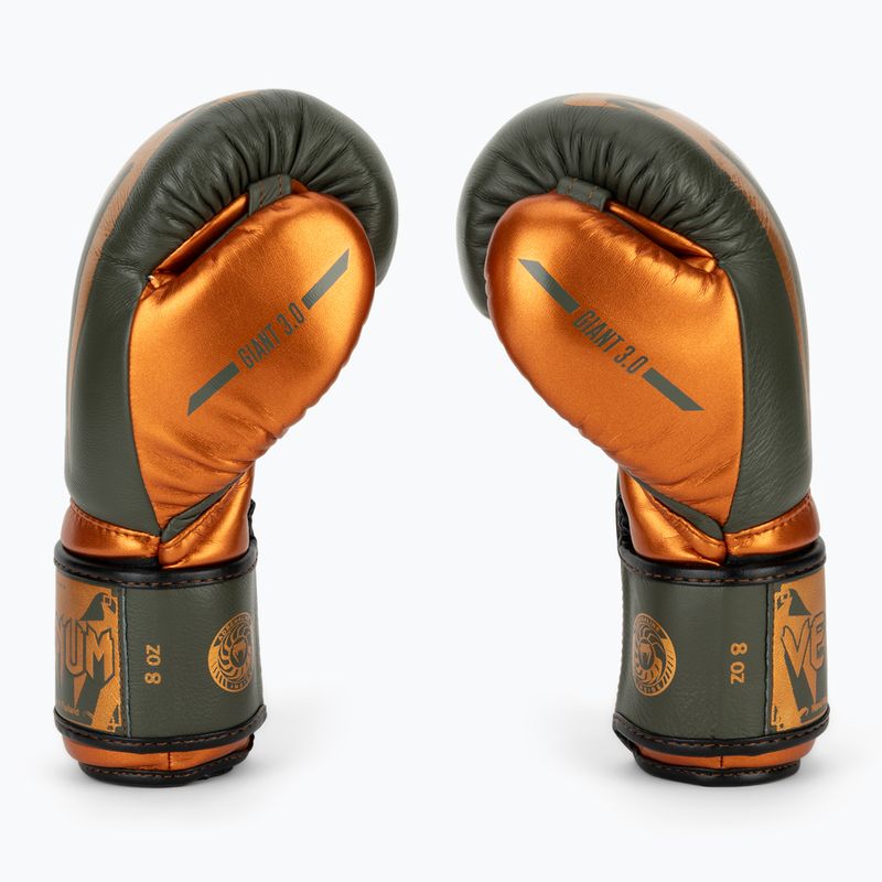 Guantoni da boxe Venum Giant 3.0 color cachi/bronzo 4