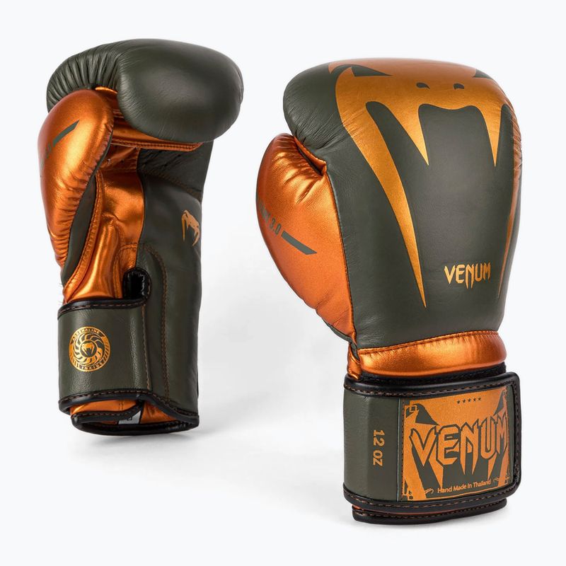 Guantoni da boxe Venum Giant 3.0 color cachi/bronzo 2