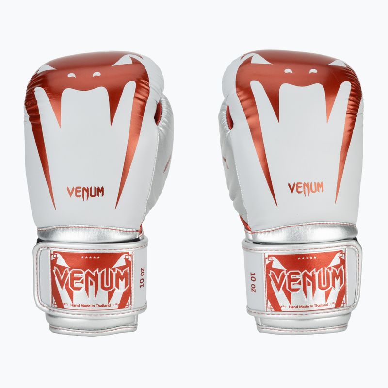 Guanti da boxe Venum Giant 3.0 rosso/argento 2