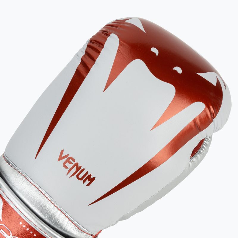 Guanti da boxe Venum Giant 3.0 rosso/argento 5