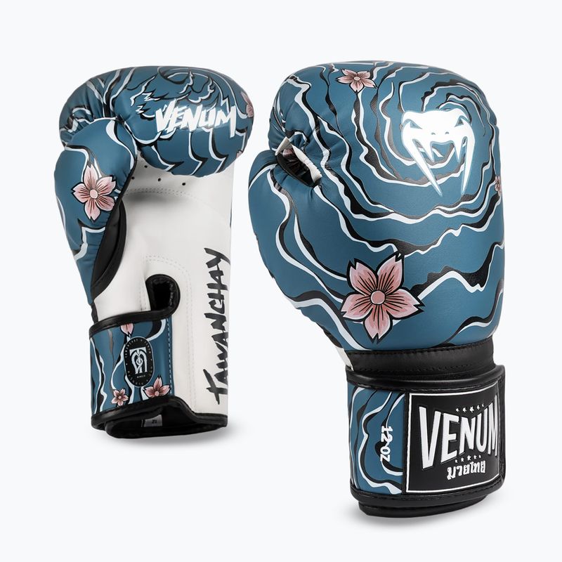 Guantoni da boxe Venum X Tawanchay blue/white 2