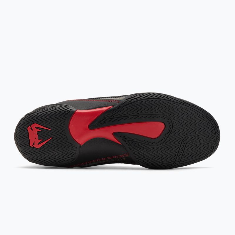 Scarpe Venum Elite Boxing stom grigio/oro con logo 4