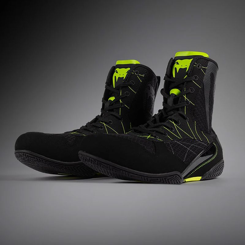 Scarpe da boxe Venum Training Camp 4.0 nero/verde da uomo 10