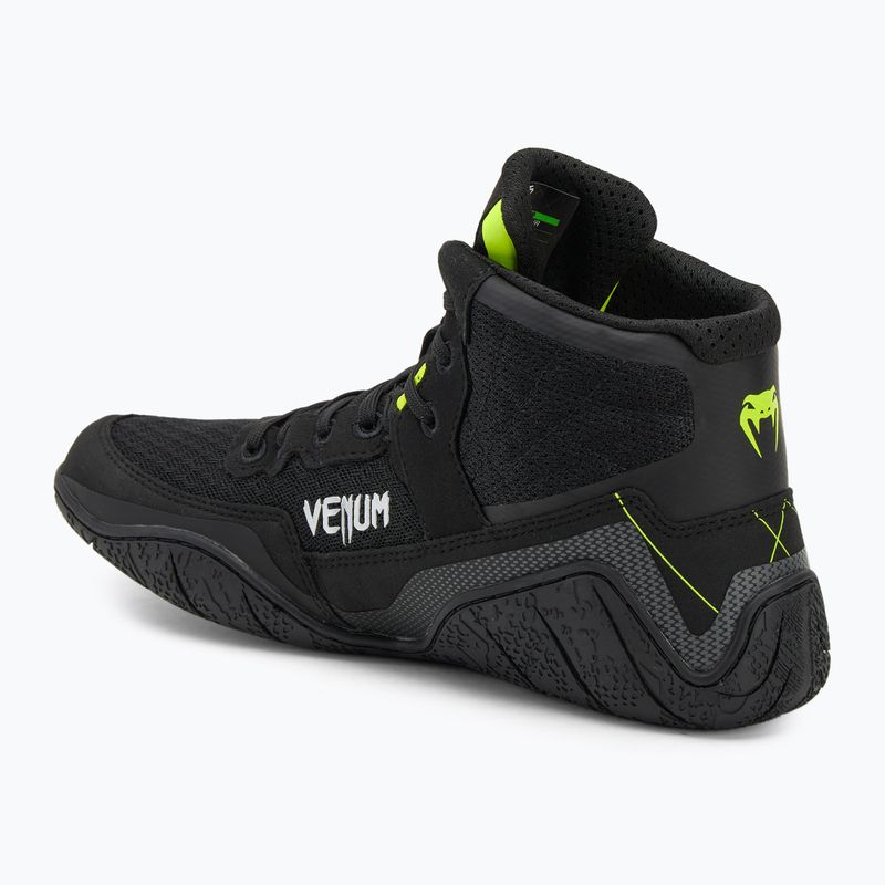 Venum Training Camp 4.0 Wrestling boxe stivali nero/verde 3