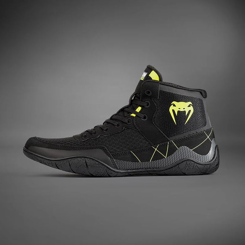 Venum Training Camp 4.0 Wrestling boxe stivali nero/verde 3