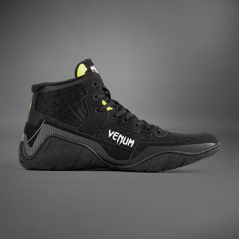 Venum Training Camp 4.0 Wrestling boxe stivali nero/verde 4