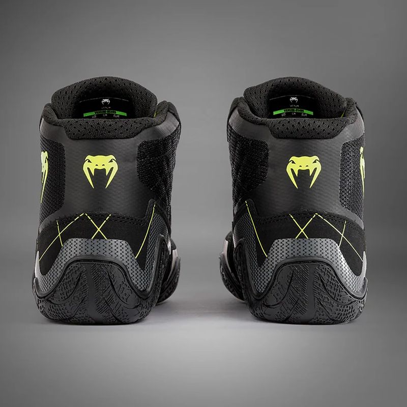 Venum Training Camp 4.0 Wrestling boxe stivali nero/verde 5
