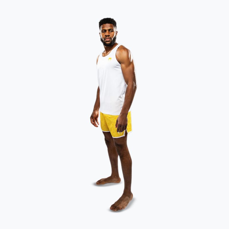 Camicia da allenamento Venum Octane bianco/giallo brillante da uomo 2