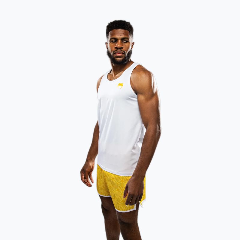 Camicia da allenamento Venum Octane bianco/giallo brillante da uomo 4