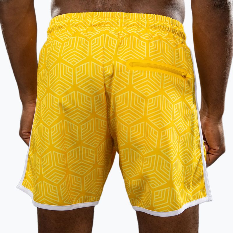 Pantaloncini da allenamento Venum Octane Board da uomo, giallo intenso 5