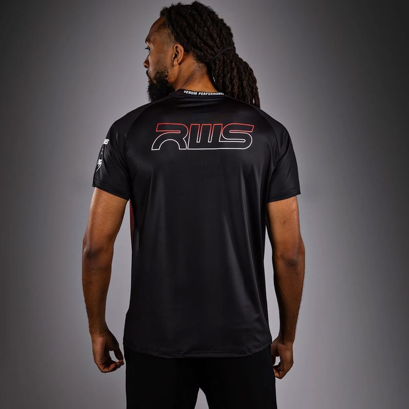 T-shirt uomo Venum x RWS 2.0 Dry-Tech black/red 2