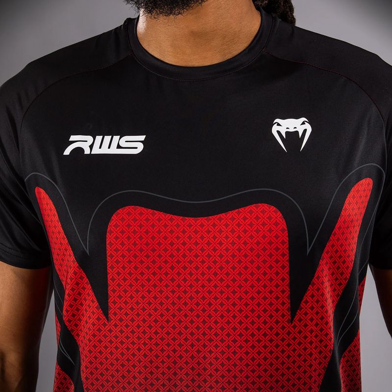 T-shirt uomo Venum x RWS 2.0 Dry-Tech black/red 5