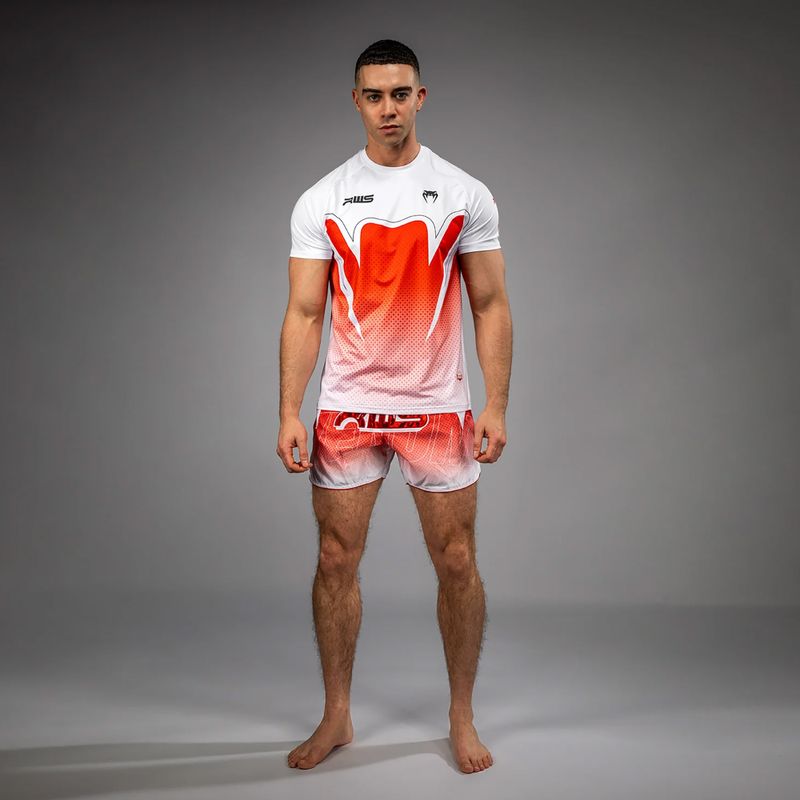 T-shirt uomo Venum x RWS 2.0 Dry-Tech white/red 2