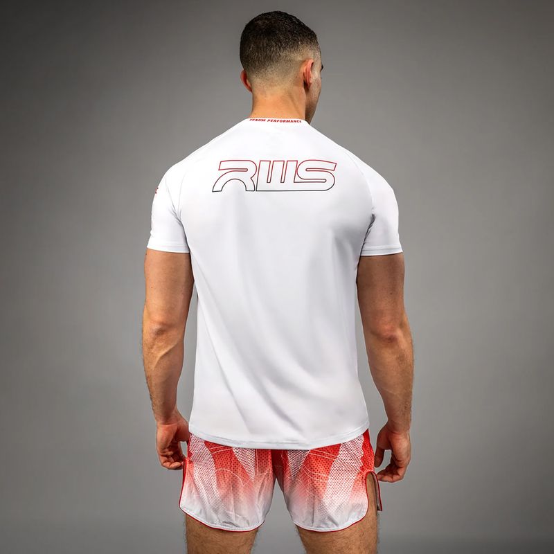 T-shirt uomo Venum x RWS 2.0 Dry-Tech white/red 3