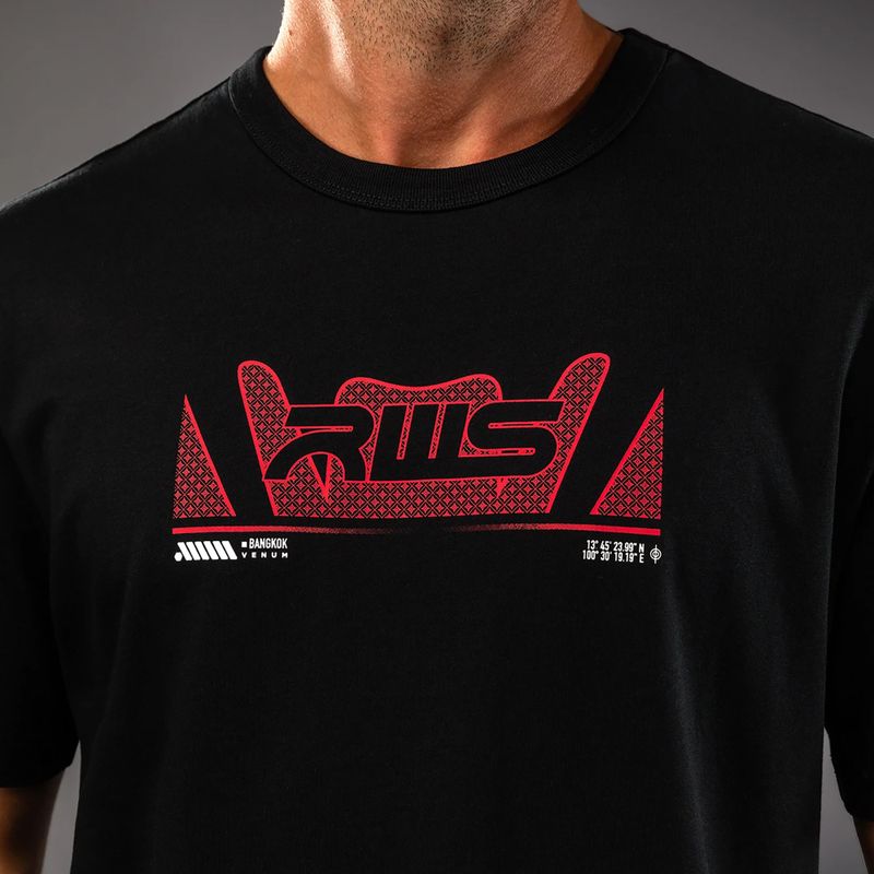 T-shirt uomo Venum x RWS 2.0 black/red 5