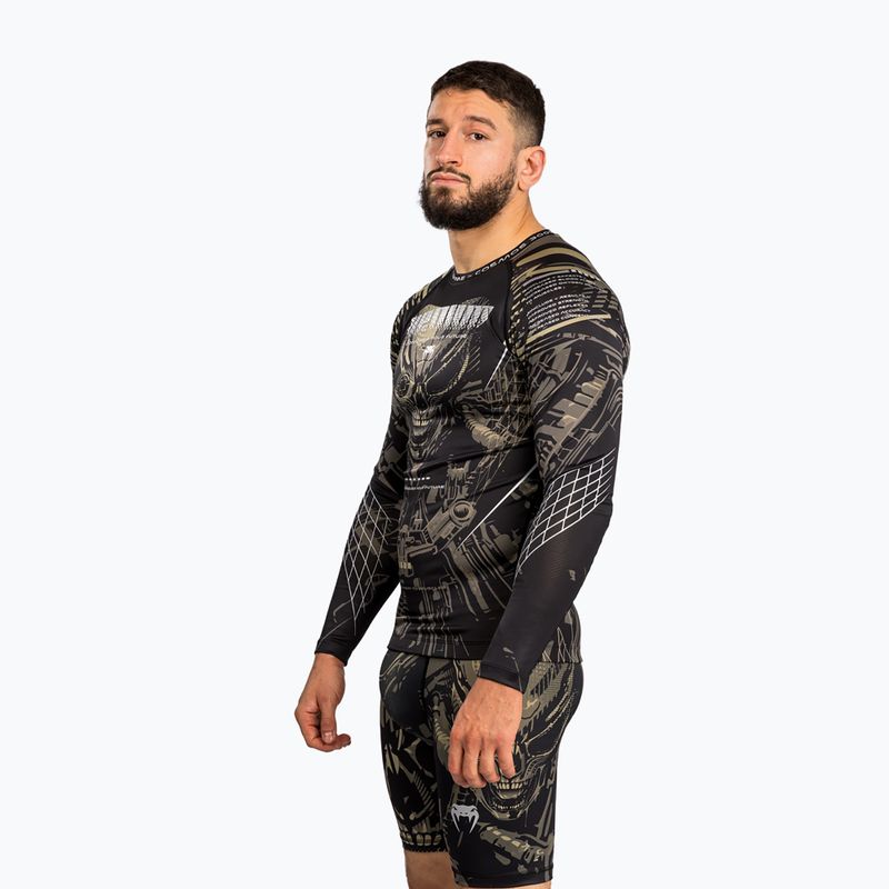 Rashguard a maniche lunghe da uomo Venum Invader black/sand 4