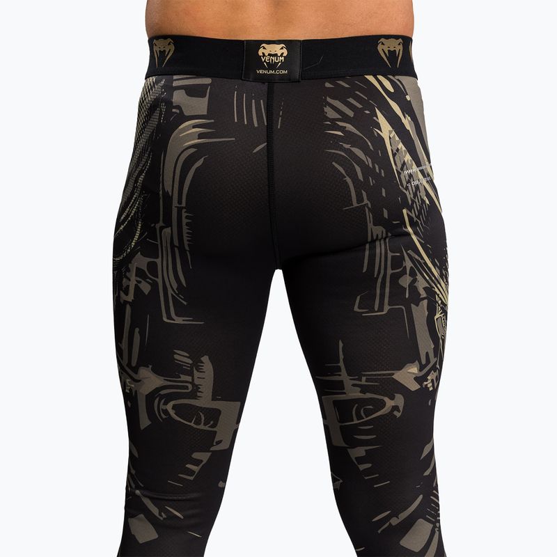 Leggings da allenamento uomo Venum Invader Spats black/sand 7
