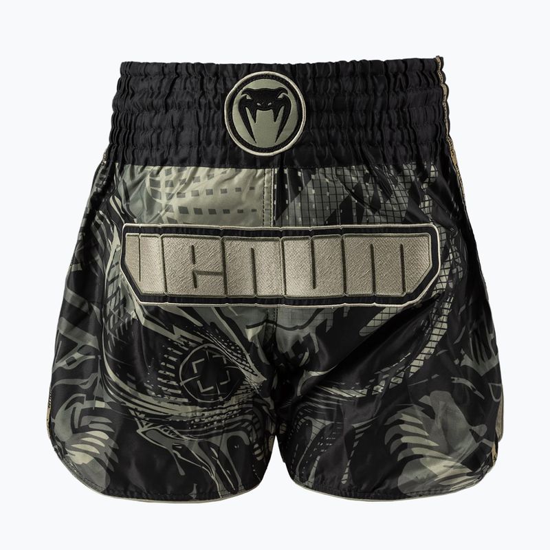 Pantaloncini da allenamento da uomo Venum Invader Muay Thai black/sand