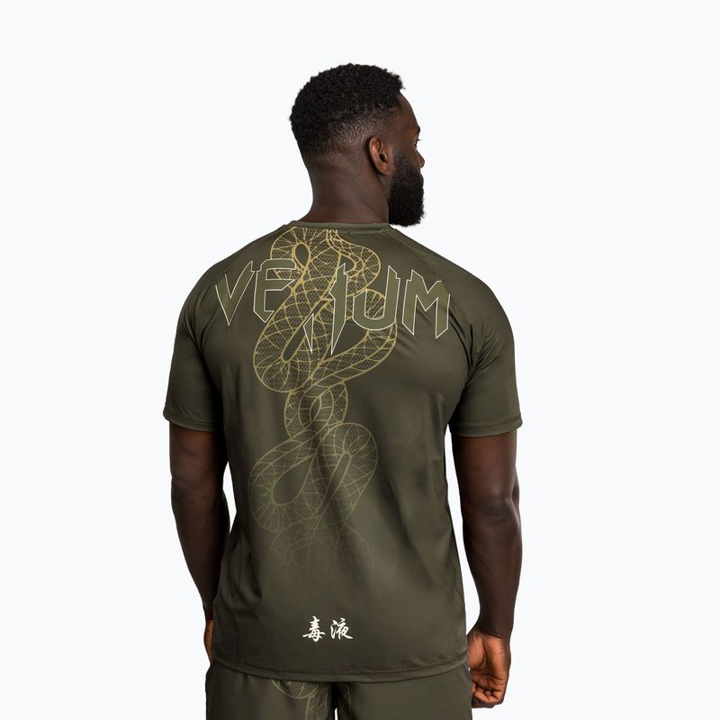 T-shirt uomo Venum Serpenti Dry Tech khaki/bronze/ivory 2