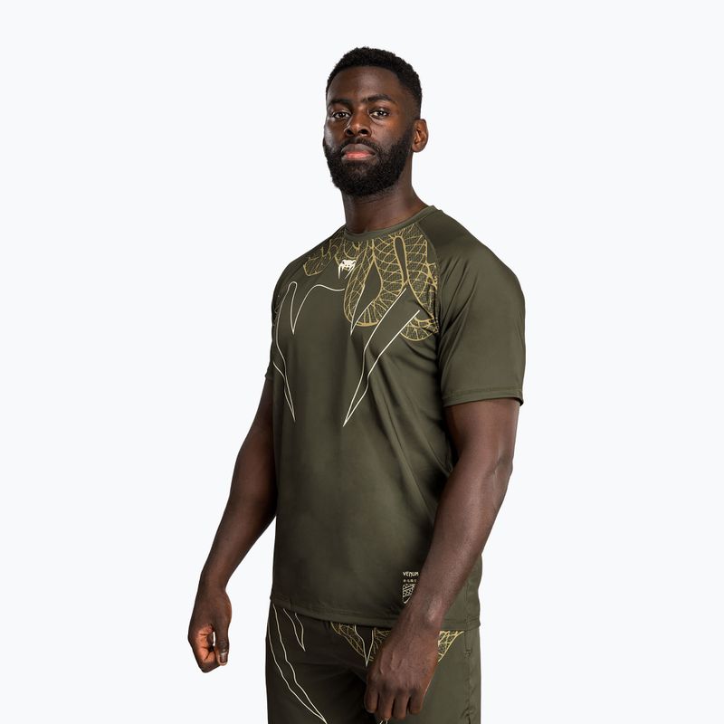 T-shirt uomo Venum Serpenti Dry Tech khaki/bronze/ivory 3
