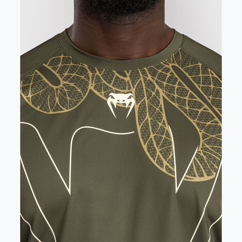 T-shirt uomo Venum Serpenti Dry Tech khaki/bronze/ivory 5