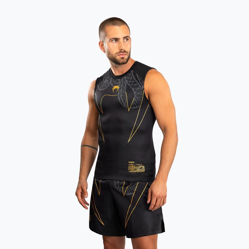 Rashguard uomo Venum Serpenti Rashguards smanicato black/silver/gold 4