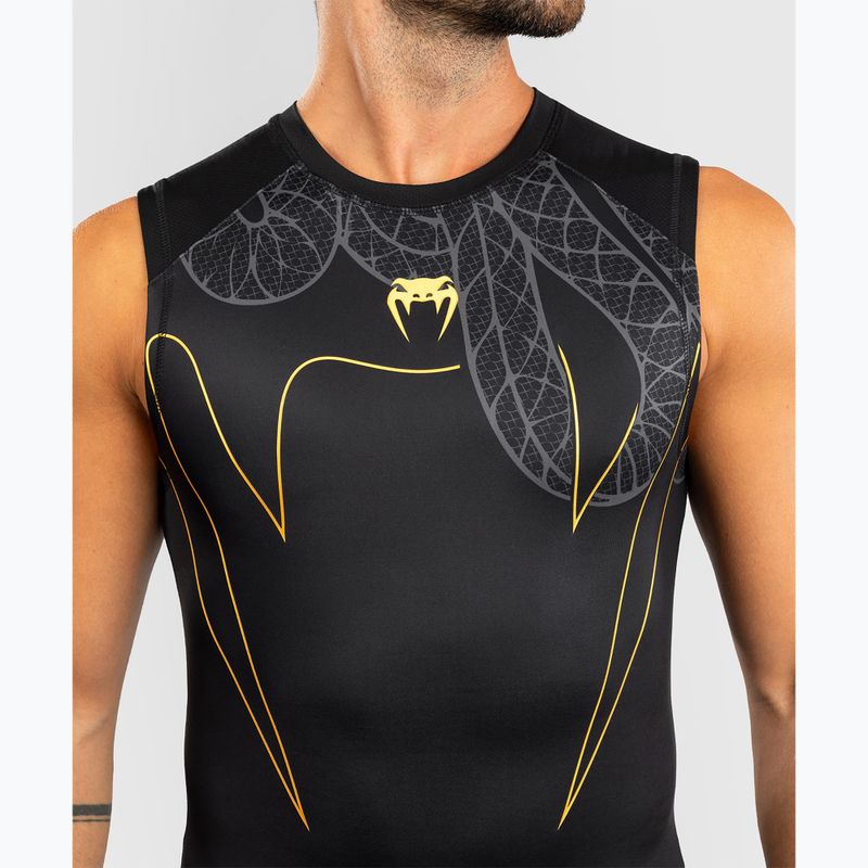 Rashguard uomo Venum Serpenti Rashguards smanicato black/silver/gold 5