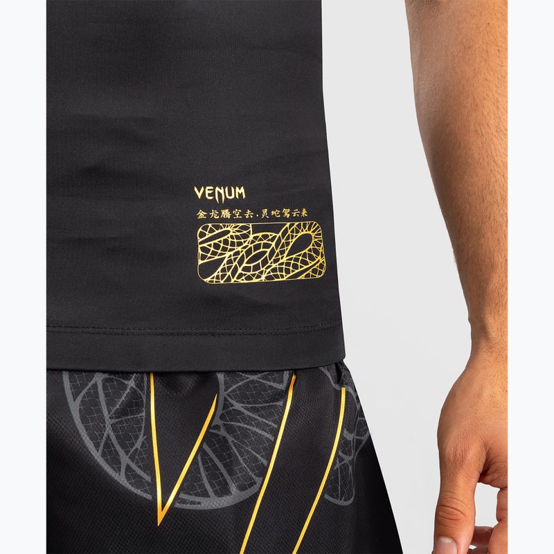 Rashguard uomo Venum Serpenti Rashguards smanicato black/silver/gold 6