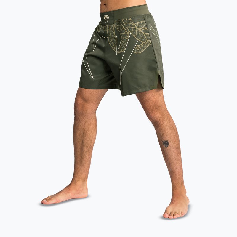 Pantaloncini da allenamento uomo Venum Serpenti Fight khaki/bronze/ivory 4