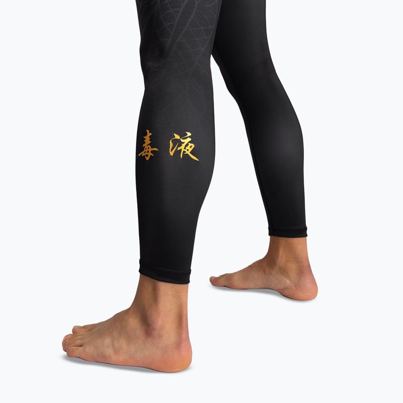 Leggings da allenamento uomo Venum Serpenti Spats black/silver/gold 8