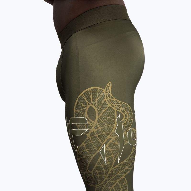 Leggings da allenamento uomo Venum Serpenti Spats khaki/bronze/ivory 6
