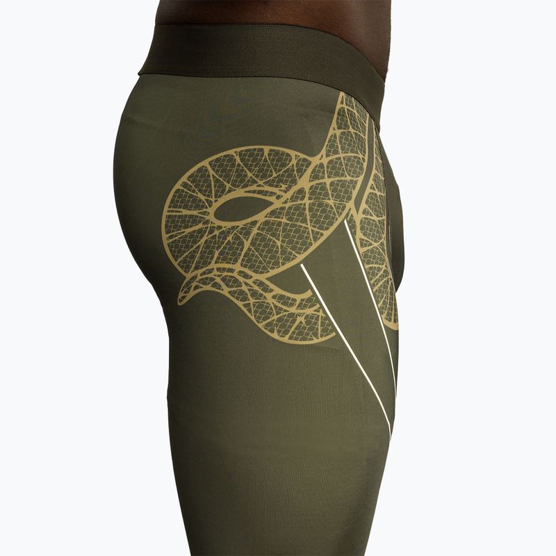 Leggings da allenamento uomo Venum Serpenti Spats khaki/bronze/ivory 7