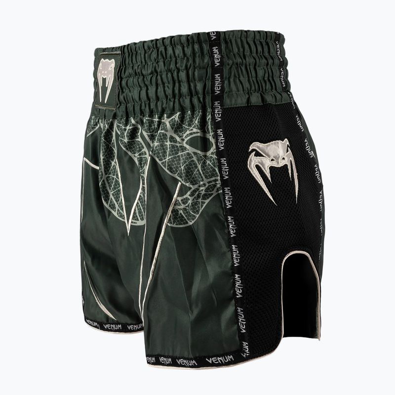 Pantaloncini da allenamento da uomo Venum Serpenti Muay Thai khaki/bronze/ivory 3