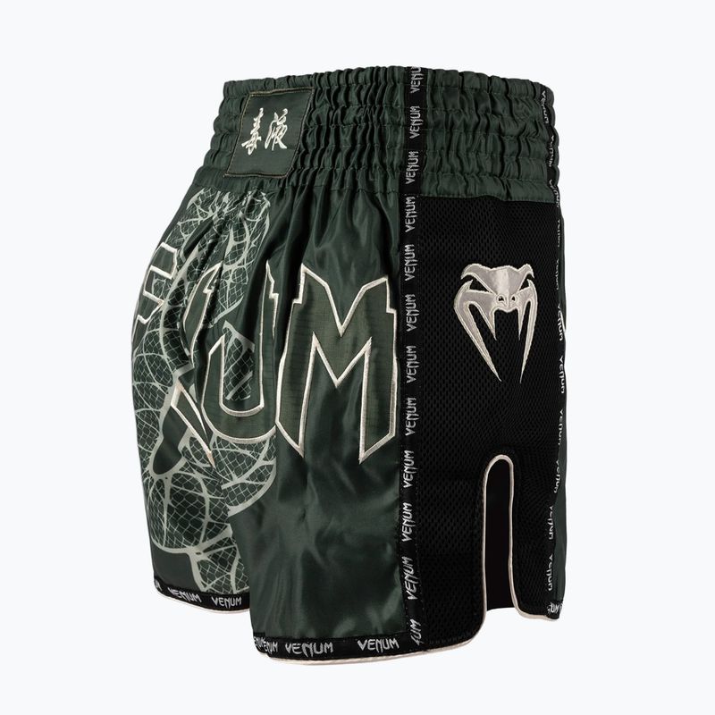 Pantaloncini da allenamento da uomo Venum Serpenti Muay Thai khaki/bronze/ivory 4