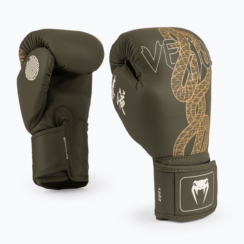 Guantoni da boxe Venum Serpenti Boxing khaki/bronze/ivory 2
