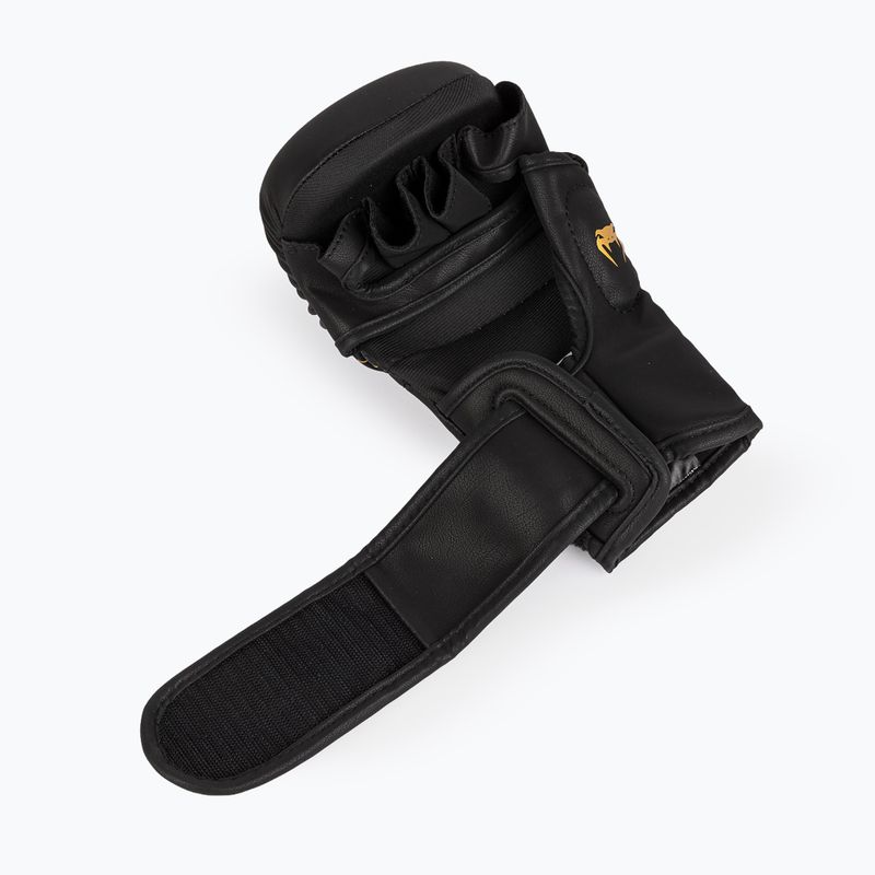 Guantoni da boxe Venum Serpenti Sparring black/silver/gold 5