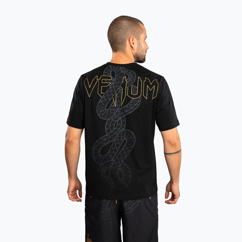 T-shirt uomo Venum Serpenti black/silver/gold 3