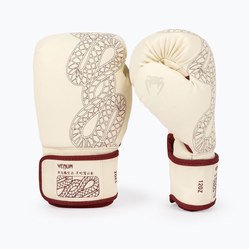 Guantoni da boxe Venum Serpenti Boxing burgundy/ivory 2