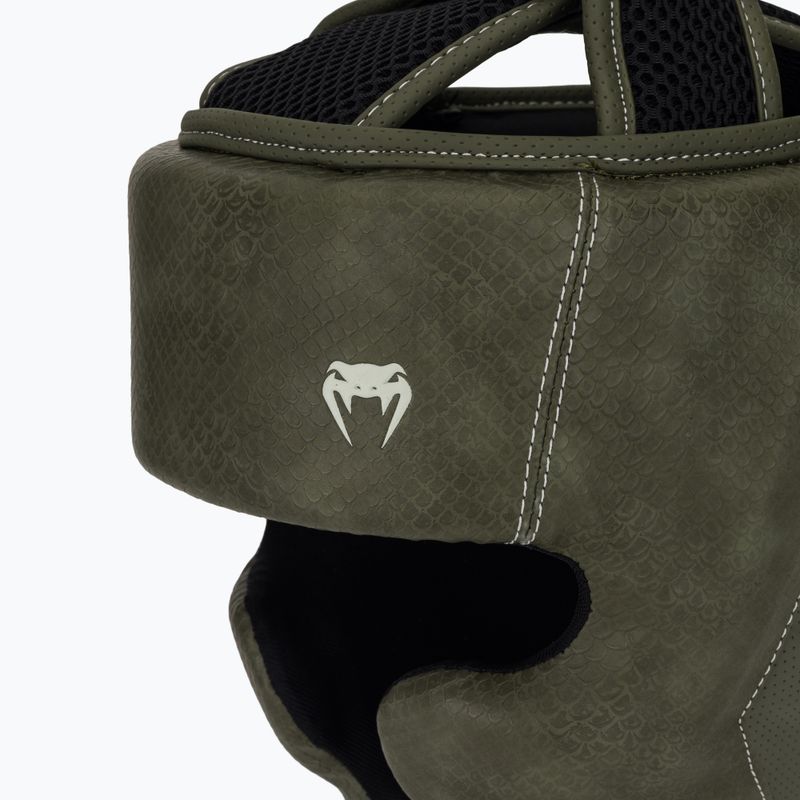 Casco da boxe Venum Impact Evo Scales Headgear army green 4