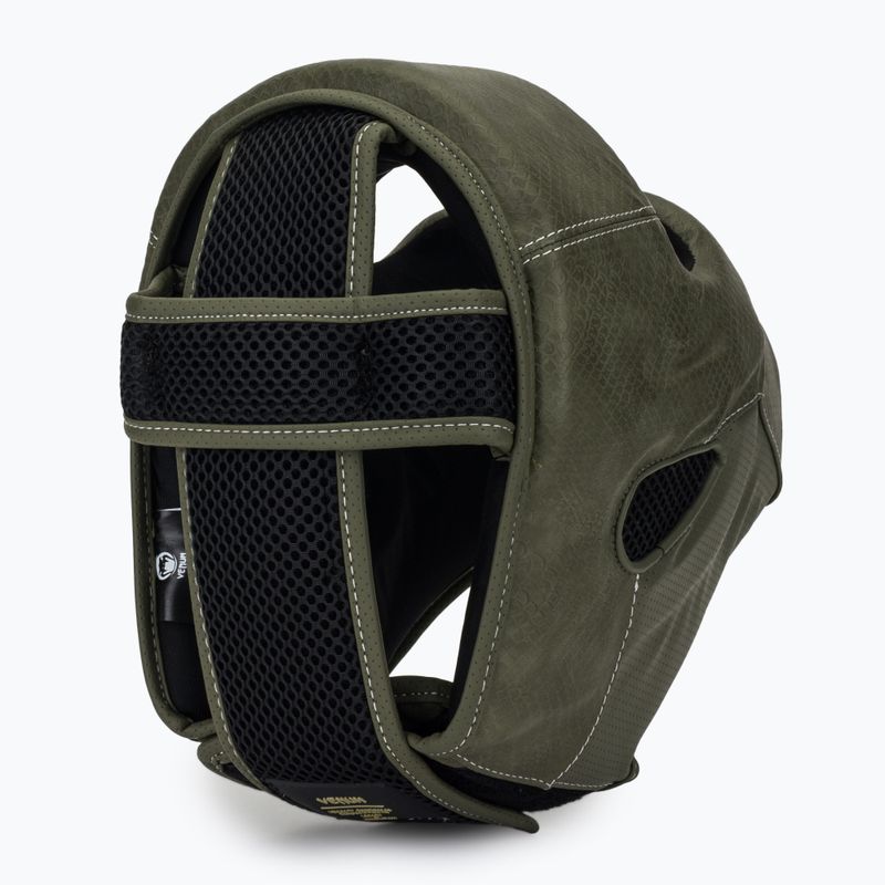 Casco da boxe Venum Impact Evo Scales Headgear army green 6