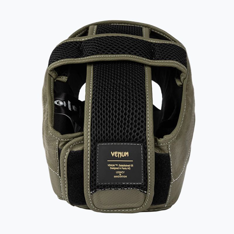 Casco da boxe Venum Impact Evo Scales Headgear army green 2