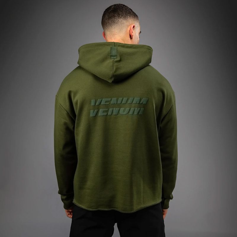 Felpa con cappuccio Venum Divide da uomo cachi 3