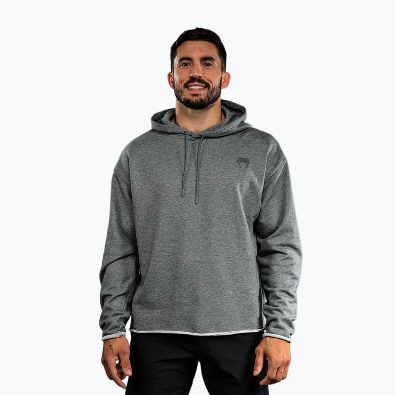 Felpa con cappuccio Venum Divide da uomo grigio erica