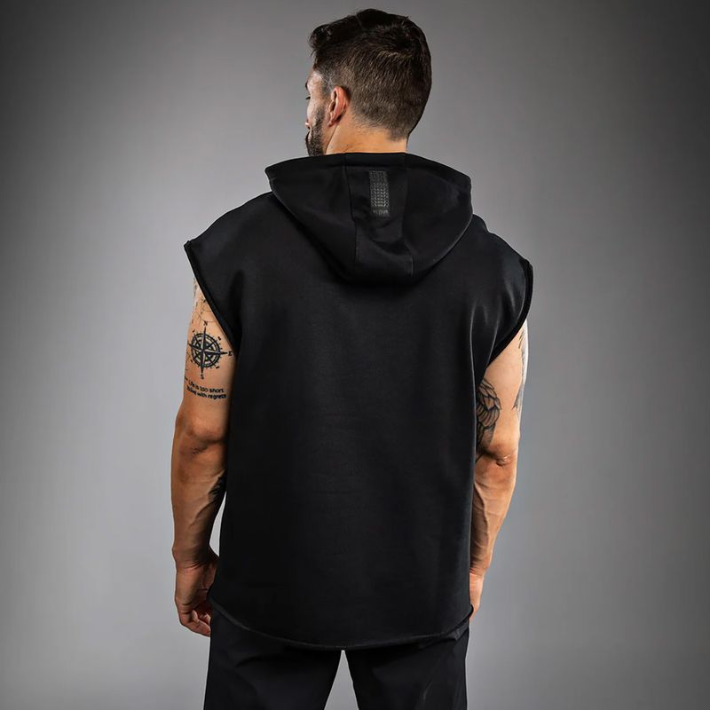 Felpa da uomo Venum Boxing VT Sleeveless Hoodie nero/bianco 3