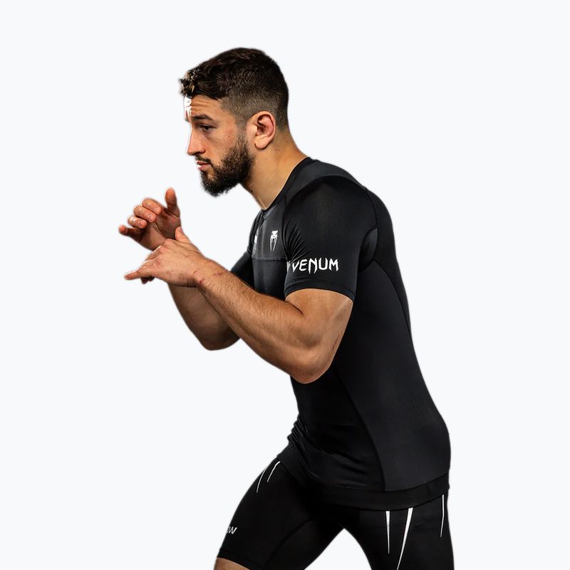 Maglietta da allenamento da uomo Venum X WOW FC Rashguards nero/grigio argento 4