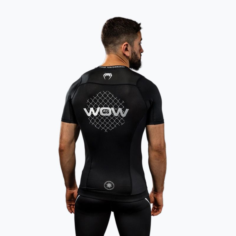 Maglietta da allenamento da uomo Venum X WOW FC Rashguards nero/grigio argento 5